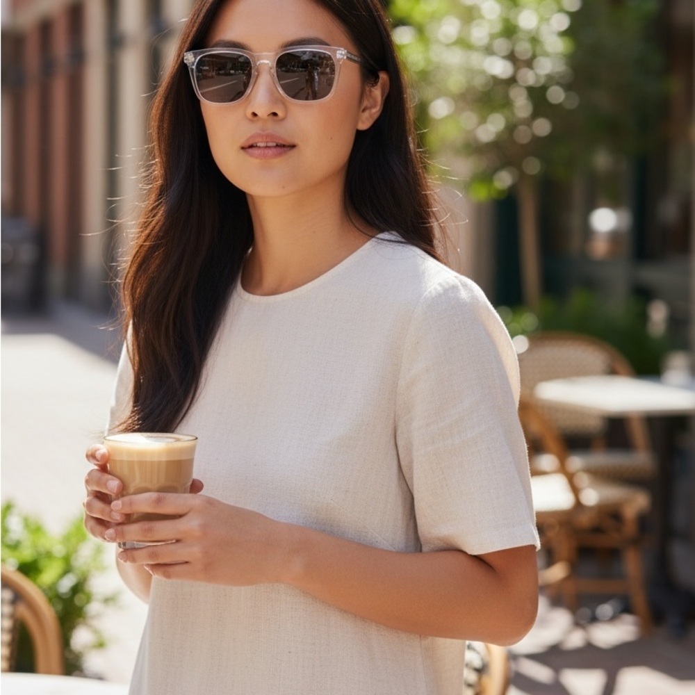 Stylish Cream Short Sleeve Top